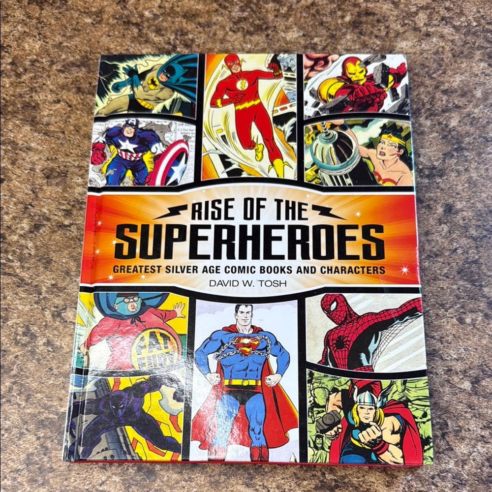 Dynamic Orange and Red Superhero Comic Cover